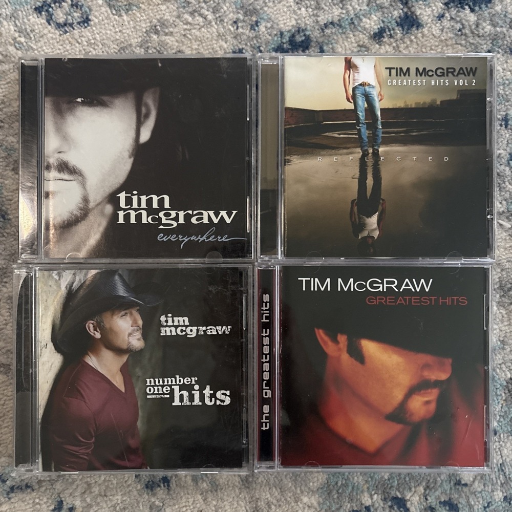 Tim Mcgraw Country CD Lot of 5-Greatest Hits Vol. 1&2, #1 Hits(2CD), Everywhere